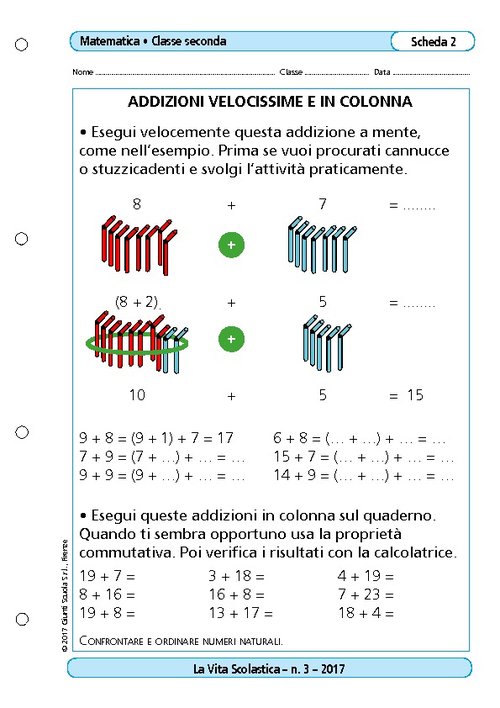 Addizioni velocissime e in colonna | Giunti Scuola Addizioni velocissime e in colonna | Giunti Scuola