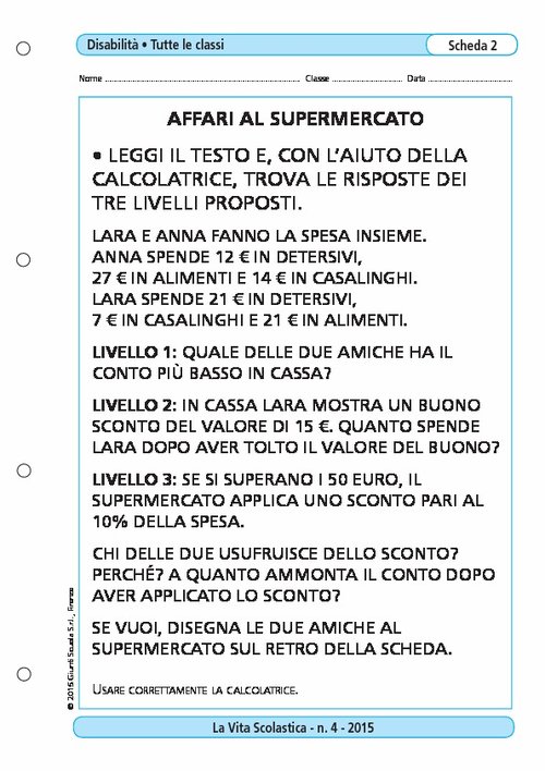 Affari al supermercato | Giunti Scuola Affari al supermercato | Giunti Scuola