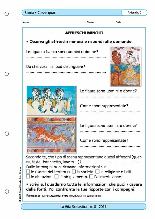 Affreschi minoici | Giunti Scuola Affreschi minoici | Giunti Scuola