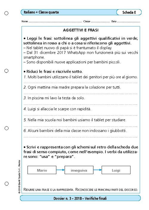Aggettivi e frasi | Giunti Scuola Aggettivi e frasi | Giunti Scuola