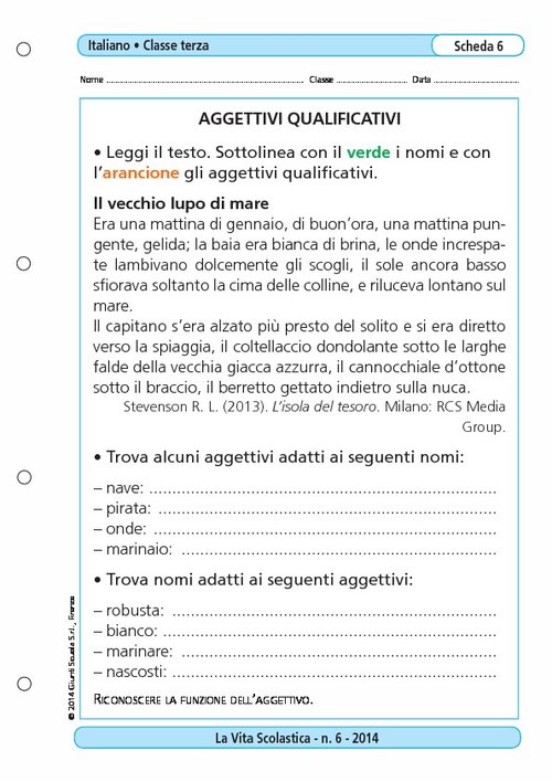Aggettivi qualificativi | Giunti Scuola Aggettivi qualificativi | Giunti Scuola