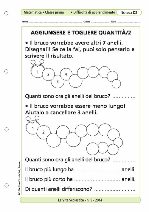 Aggiungere e togliere quantità/2 | Giunti Scuola Aggiungere e togliere quantità/2 | Giunti Scuola