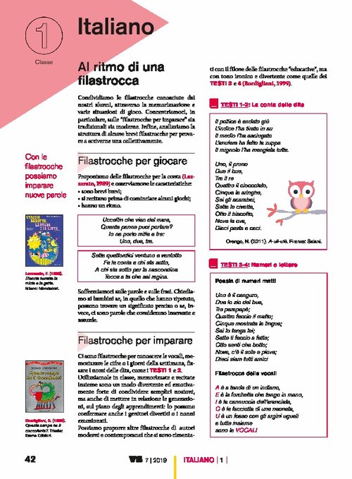 Al ritmo di una filastrocca | Giunti Scuola