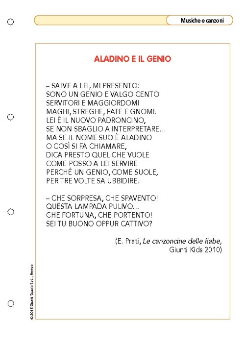 Aladino e il Genio - Testo | Giunti Scuola Aladino e il Genio - Testo | Giunti Scuola