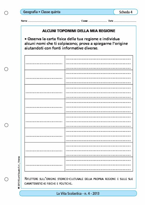 Alcuni toponimi della mia regione | Giunti Scuola Alcuni toponimi della mia regione | Giunti Scuola