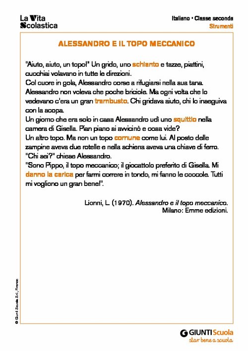 Alessandro e il topo meccanico | Giunti Scuola