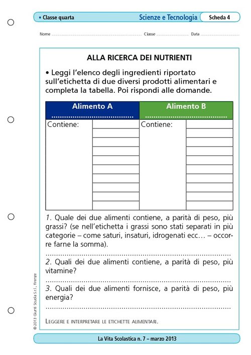 Alla ricerca dei nutrienti | Giunti Scuola Alla ricerca dei nutrienti | Giunti Scuola