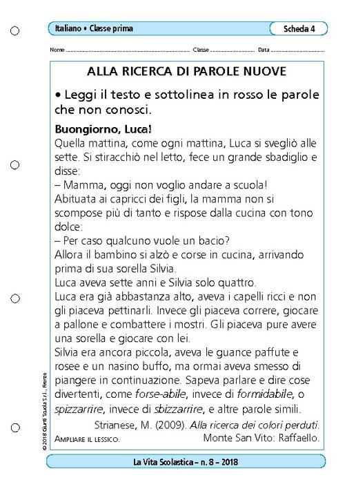 Alla ricerca di parole nuove | Giunti Scuola Alla ricerca di parole nuove | Giunti Scuola
