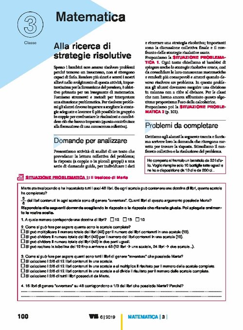 Alla ricerca di strategie risolutive | Giunti Scuola Alla ricerca di strategie risolutive | Giunti Scuola