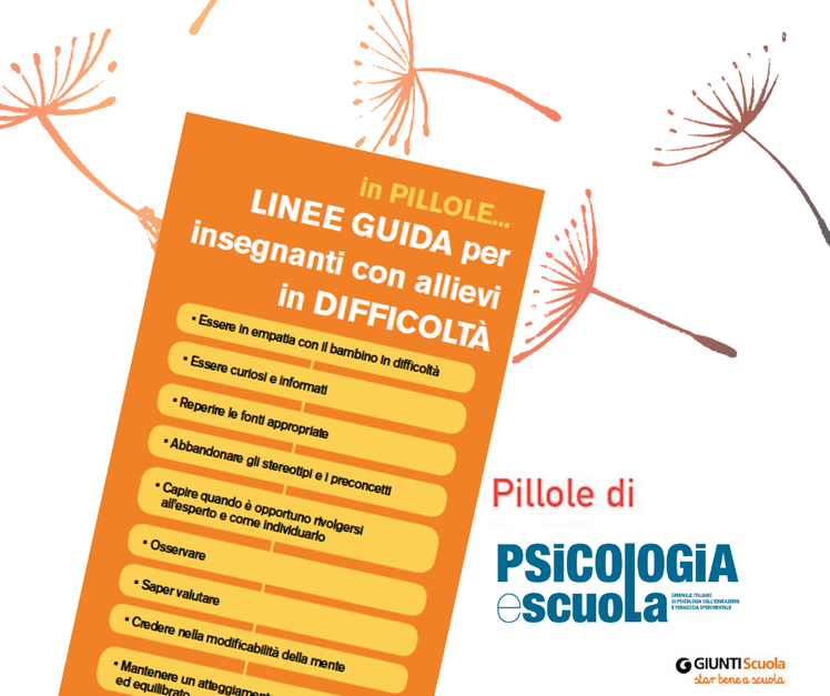 Allievi in difficoltà - "Pillole" per star bene a scuola | Giunti Scuola Allievi in difficoltà - "Pillole" per star bene a scuola | Giunti Scuola