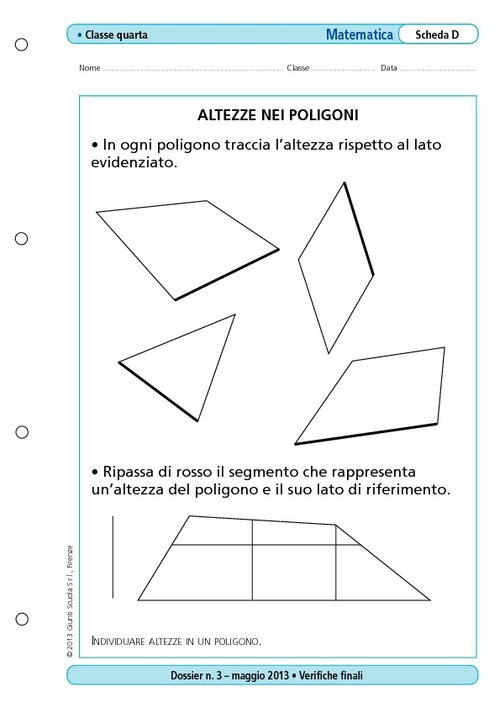 Altezze nei poligoni | Giunti Scuola Altezze nei poligoni | Giunti Scuola