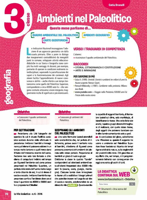 Ambienti nel Paleolitico | Giunti Scuola Ambienti nel Paleolitico | Giunti Scuola