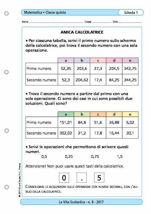 Amica calcolatrice | Giunti Scuola Amica calcolatrice | Giunti Scuola