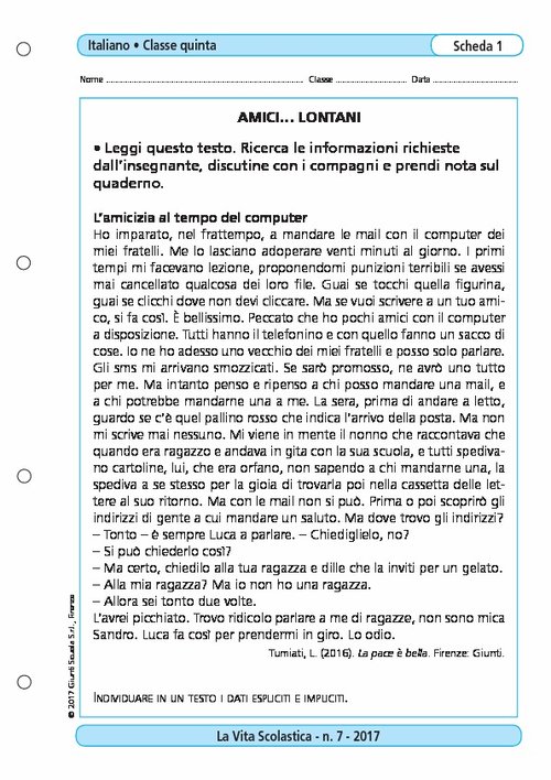 Amici... lontani | Giunti Scuola Amici... lontani | Giunti Scuola