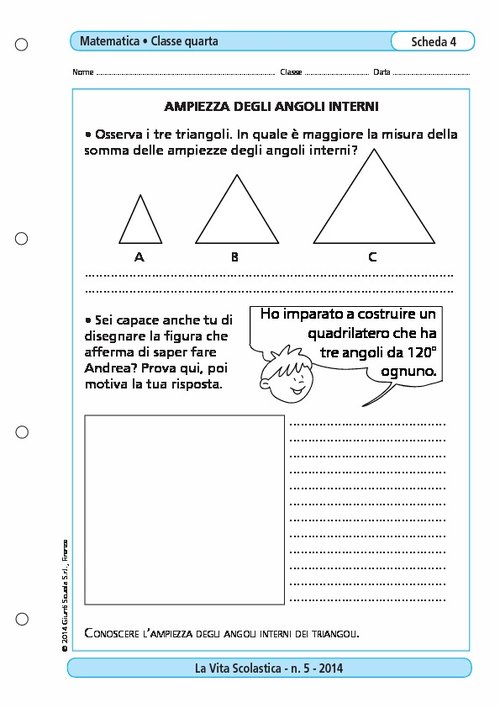 Ampiezza degli angoli interni | Giunti Scuola Ampiezza degli angoli interni | Giunti Scuola