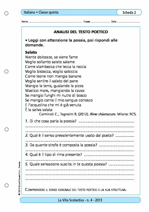Analisi del testo poetico | Giunti Scuola Analisi del testo poetico | Giunti Scuola