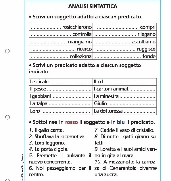 Analisi Sintattica Analisi Sintattica Giunti Scuola
