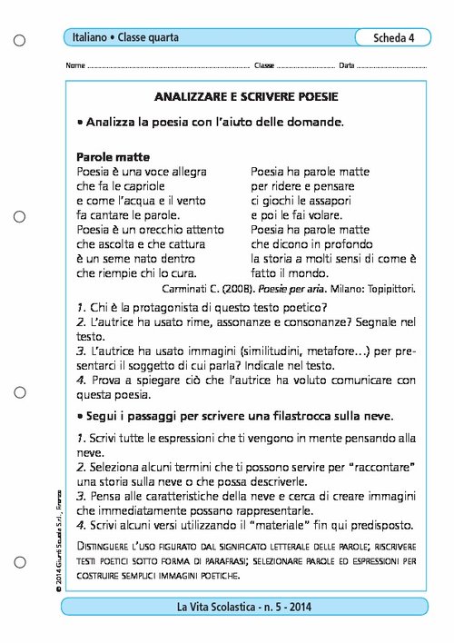 Analizzare e scrivere poesie | Giunti Scuola Analizzare e scrivere poesie | Giunti Scuola