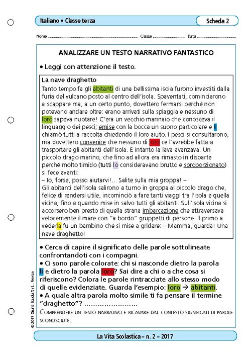 Analizzare un testo narrativo fantastico | Giunti Scuola Analizzare un testo narrativo fantastico | Giunti Scuola