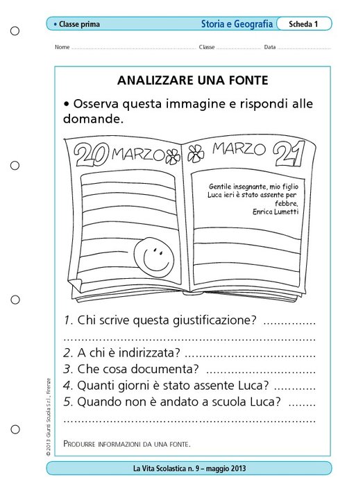 Analizzare una fonte | Giunti Scuola Analizzare una fonte | Giunti Scuola