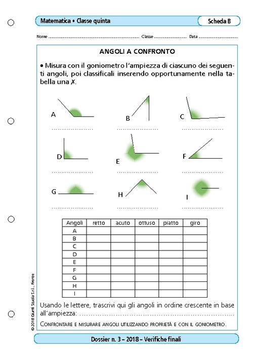 Angoli a confronto | Giunti Scuola Angoli a confronto | Giunti Scuola