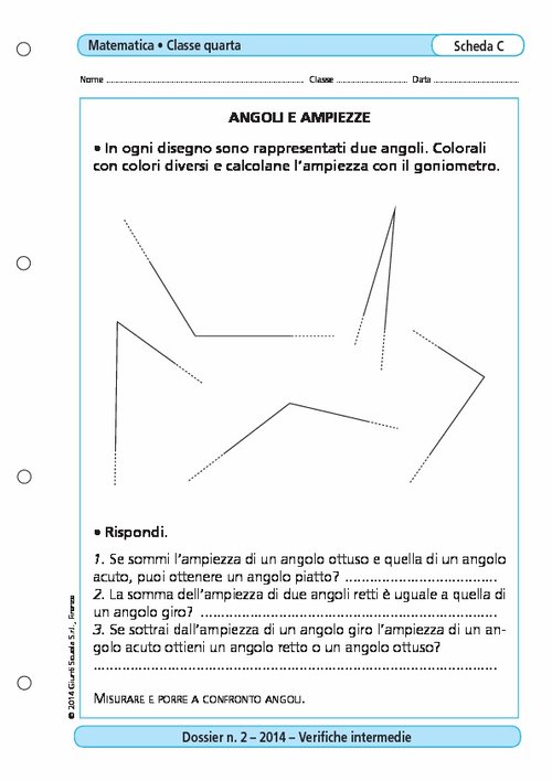 Angoli e ampiezze | Giunti Scuola Angoli e ampiezze | Giunti Scuola