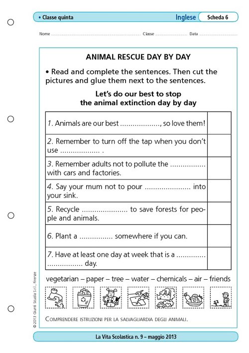 Animal rescue day by day | Giunti Scuola Animal rescue day by day | Giunti Scuola