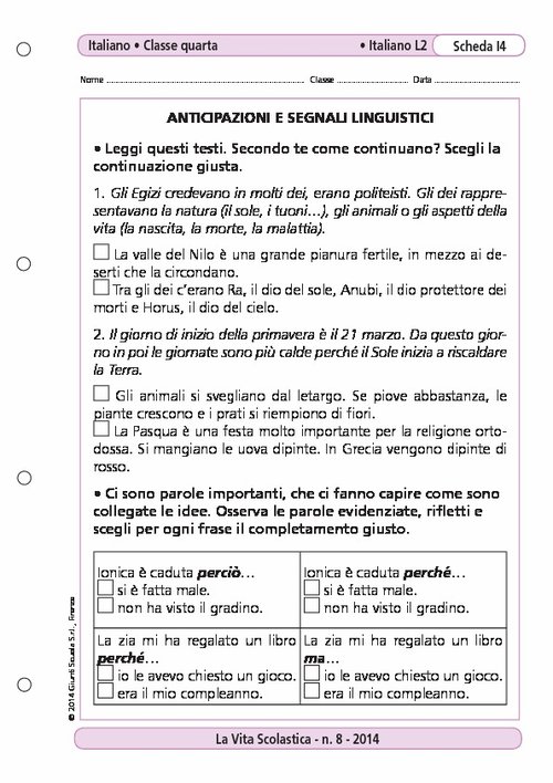 Anticipazioni e segnali linguistici | Giunti Scuola Anticipazioni e segnali linguistici | Giunti Scuola