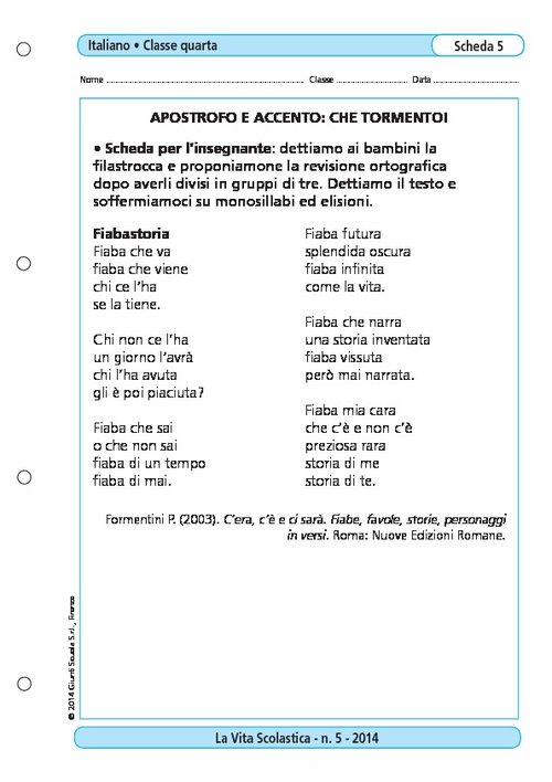 Apostrofo e accento: che tormento! | Giunti Scuola Apostrofo e accento: che tormento! | Giunti Scuola