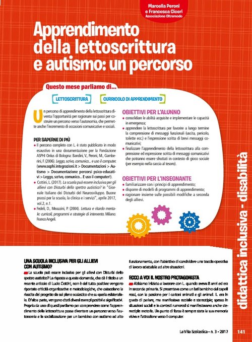 Apprendimento della lettoscrittura e autismo: un percorso | Giunti Scuola Apprendimento della lettoscrittura e autismo: un percorso | Giunti Scuola