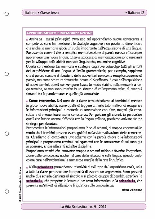 Apprendimento e memorizzazione | Giunti Scuola Apprendimento e memorizzazione | Giunti Scuola