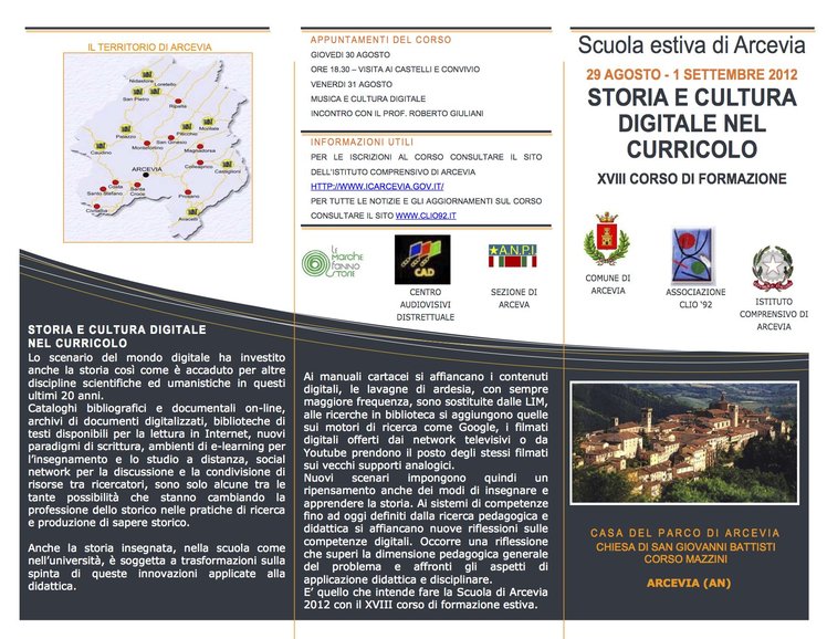 Arcevia (AN) - Scuola estiva di Storia, aperte le iscrizioni | Giunti Scuola Arcevia (AN) - Scuola estiva di Storia, aperte le iscrizioni | Giunti Scuola