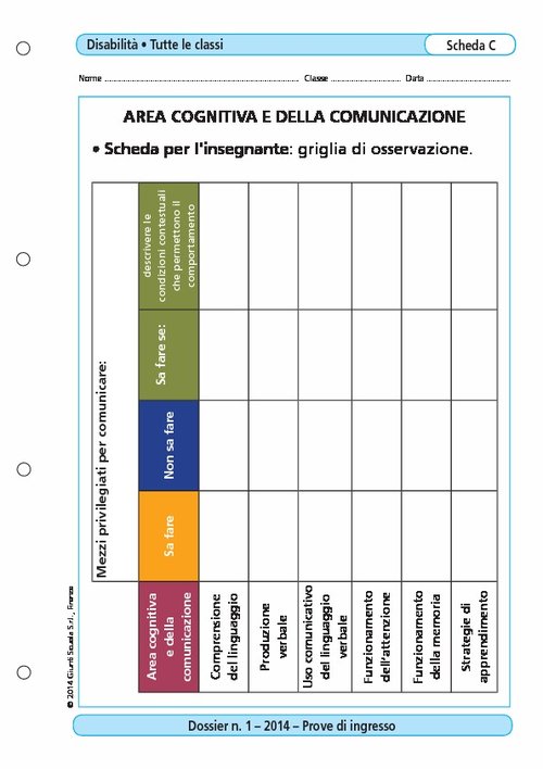Area cognitiva e della comunicazione | Giunti Scuola Area cognitiva e della comunicazione | Giunti Scuola