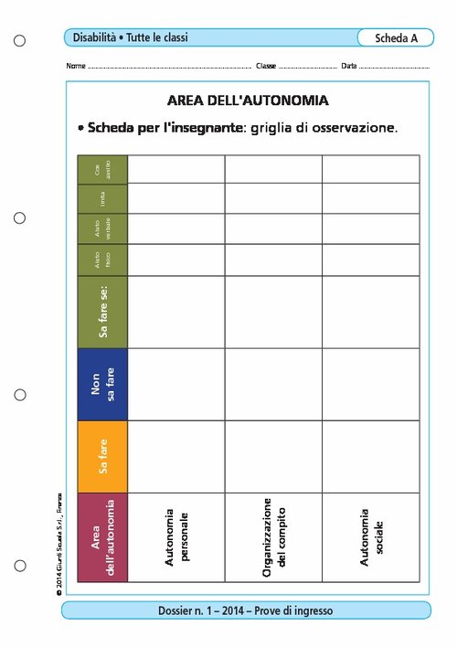 Area dell'autonomia | Giunti Scuola Area dell'autonomia | Giunti Scuola