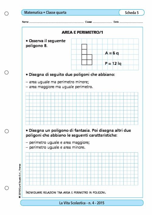 Area e perimetro/1 | Giunti Scuola Area e perimetro/1 | Giunti Scuola