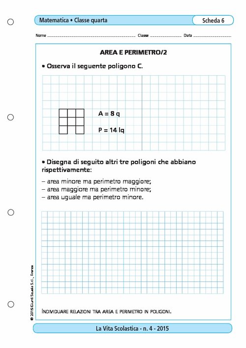 Area e perimetro/2 | Giunti Scuola Area e perimetro/2 | Giunti Scuola