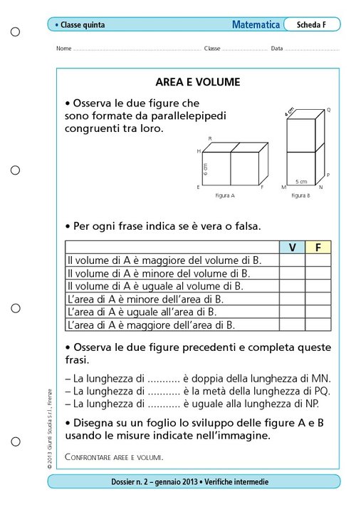 Area volume | Giunti Scuola Area volume | Giunti Scuola