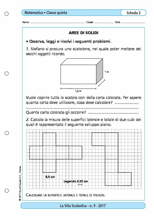 Aree di solidi | Giunti Scuola Aree di solidi | Giunti Scuola
