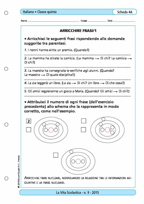 Arricchire frasi//1 | Giunti Scuola Arricchire frasi//1 | Giunti Scuola