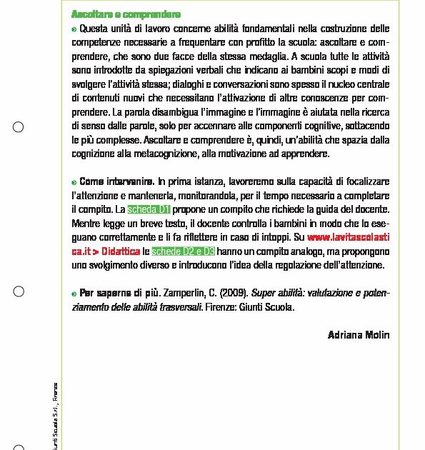 Ascoltare E Comprendere Ascoltare E Comprendere Giunti Scuola