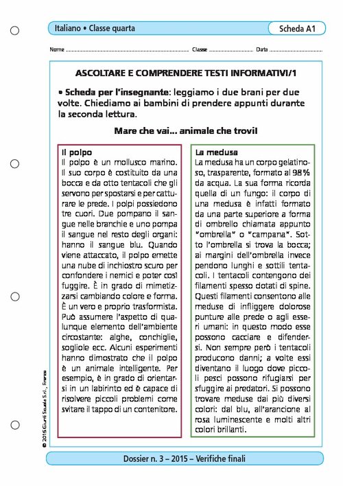 Ascoltare e comprendere testi informativi/1 | Giunti Scuola Ascoltare e comprendere testi informativi/1 | Giunti Scuola