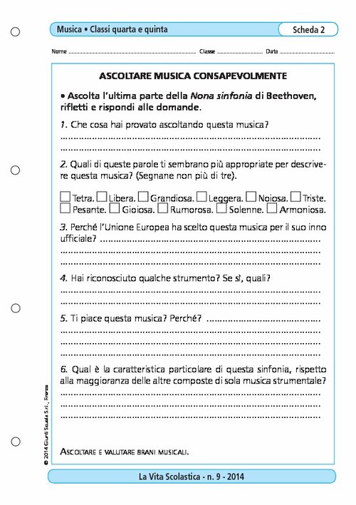 Ascoltare musica consapevolmente | Giunti Scuola