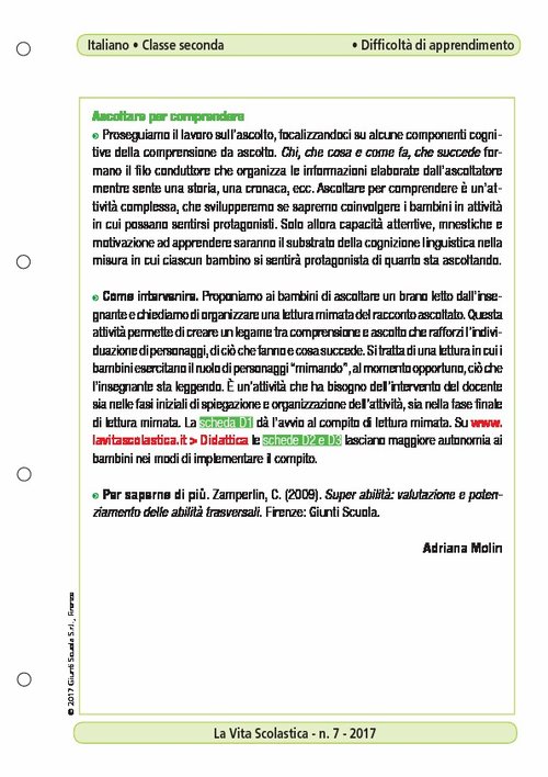 Ascoltare per comprendere | Giunti Scuola Ascoltare per comprendere | Giunti Scuola