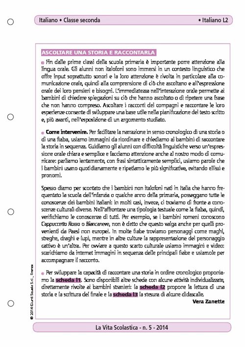 Ascoltare una storia e raccontarla | Giunti Scuola