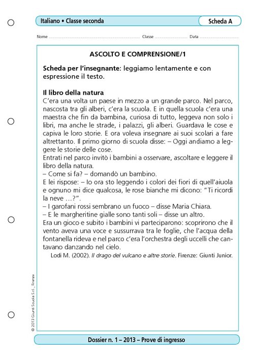 Ascolto e comprensione/1 | Giunti Scuola Ascolto e comprensione/1 | Giunti Scuola