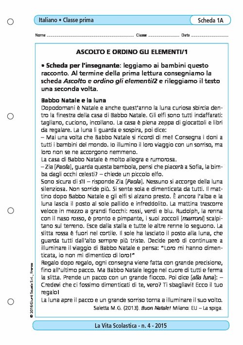 Ascolto e ordino gli elementi/1 | Giunti Scuola Ascolto e ordino gli elementi/1 | Giunti Scuola