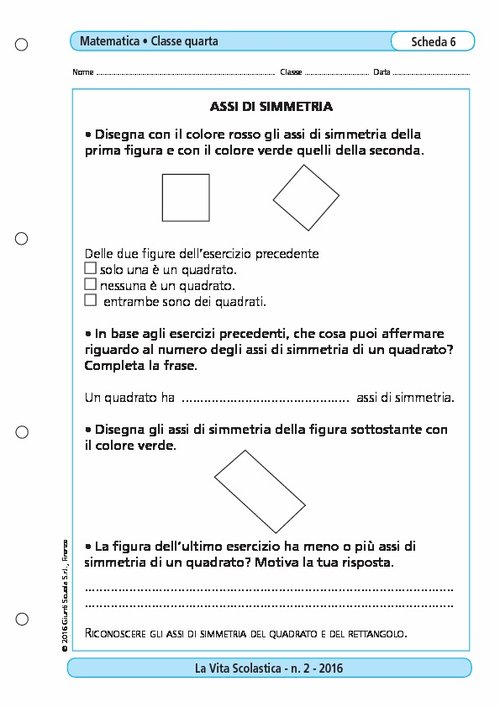 Assi di simmetria | Giunti Scuola Assi di simmetria | Giunti Scuola