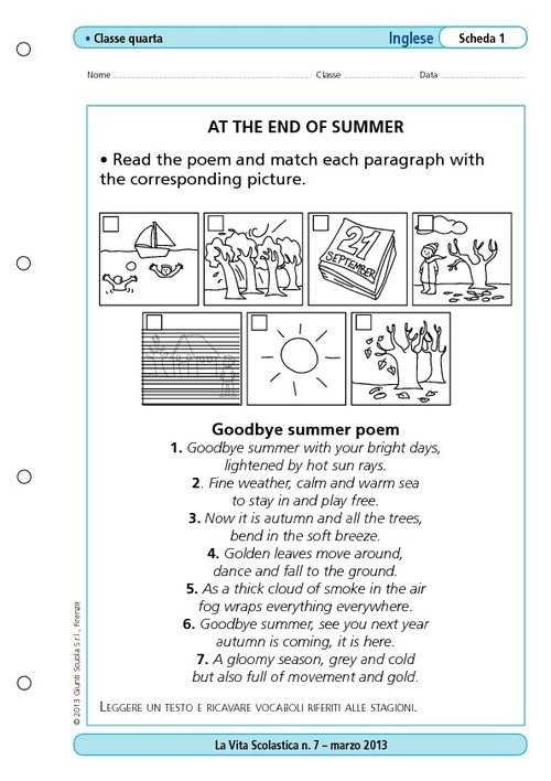 At the end of summer | Giunti Scuola At the end of summer | Giunti Scuola