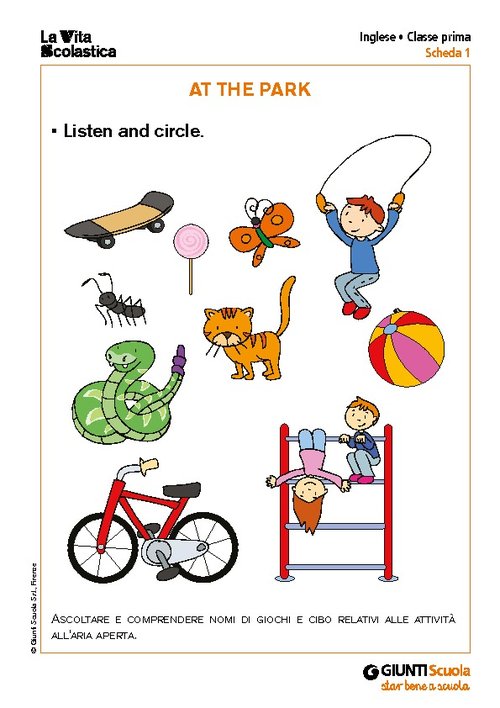 At the park | Giunti Scuola At the park | Giunti Scuola