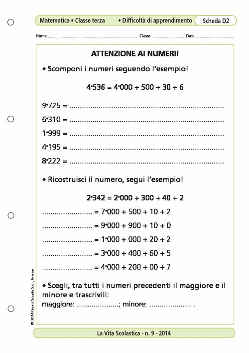 Attenzione ai numeri! | Giunti Scuola Attenzione ai numeri! | Giunti Scuola